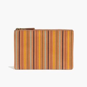 Madewell leather pouch clutch